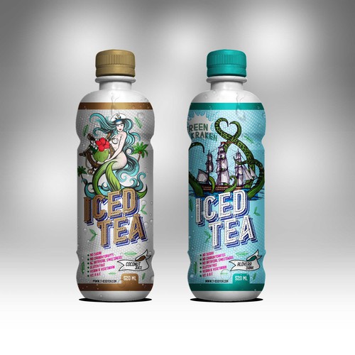 Label & Brand for Iced Tea bottles
