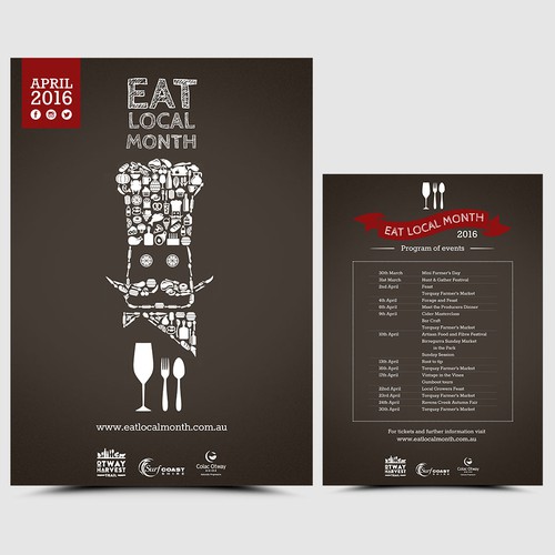 EAT LOCAL MONTH poster