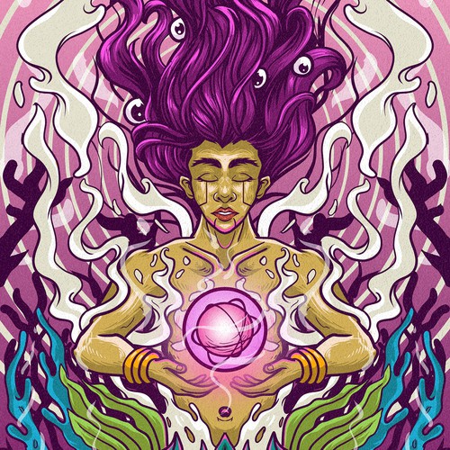 Gyroscope Illustraton poster