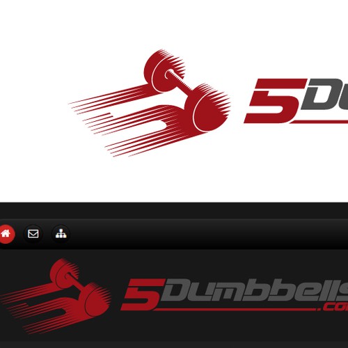 Logo for a fitness website.