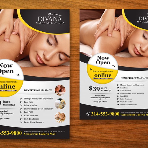 Poster for Massage Therapy Spa
