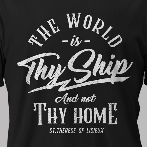 Vintage Typography T-shirt for Men