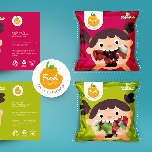 Logo & packaging design for Fresh Snacks
