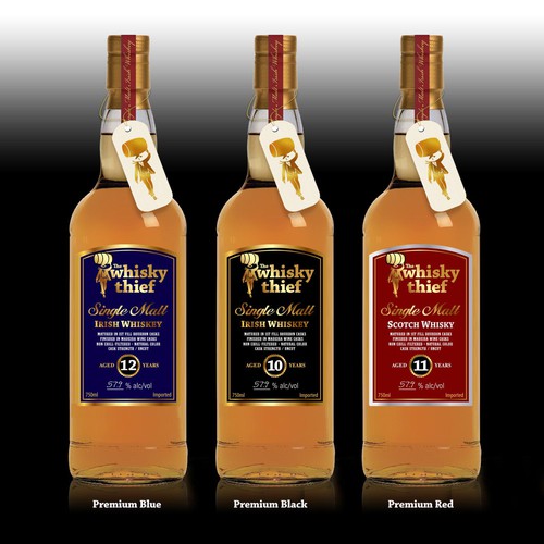 Whisky Thief logo and label design