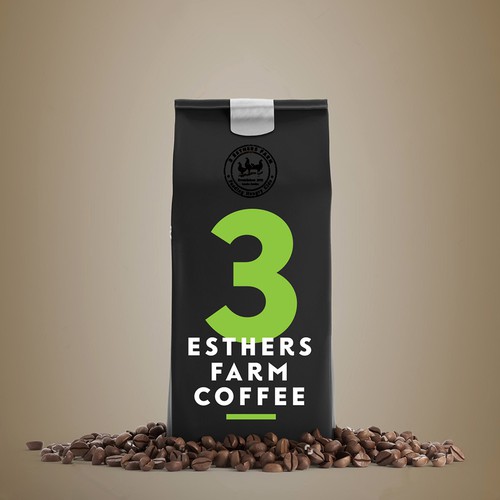 Bold design for coffee packaging 