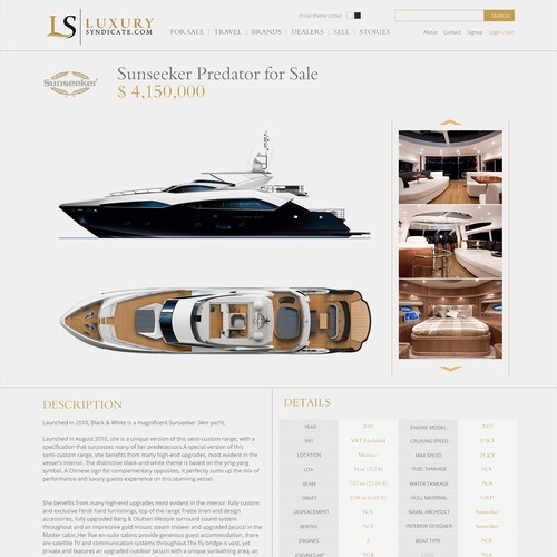 Website Design for Private Aviation, Yacht, and Real Estate