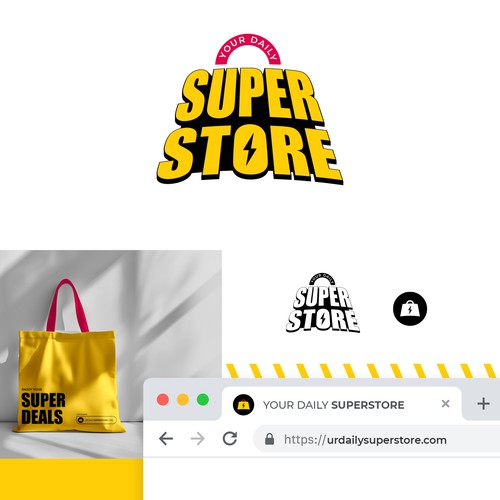 Bold and direct logo for an online store