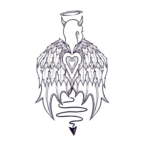 Angel/Devil Concept Tattoo