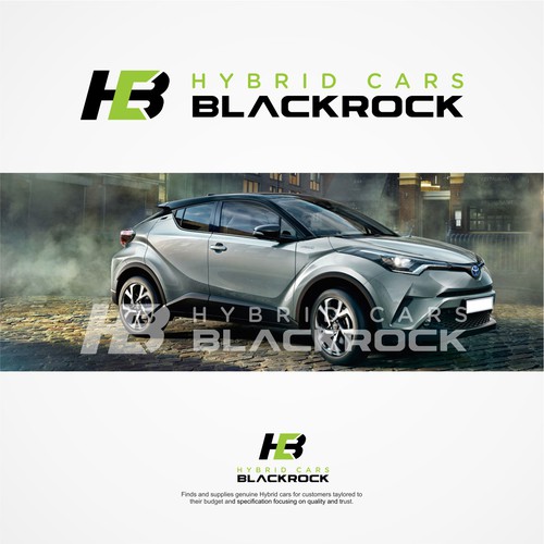Hybrid Cars Blackrock logo design
