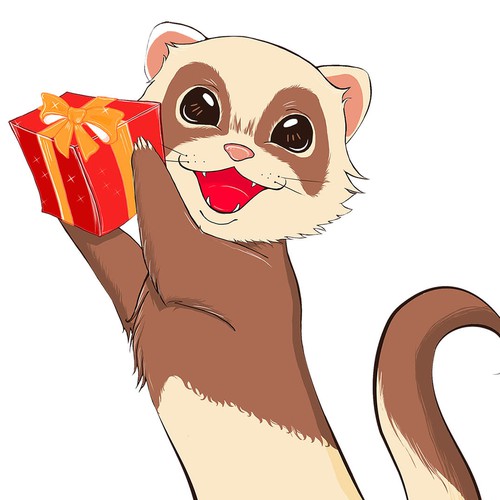 Cute ferret