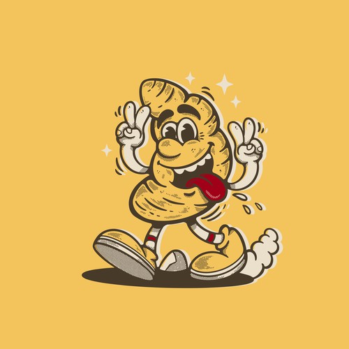 Croissant Mascot