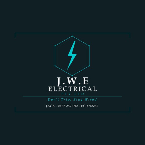 J.W.E Electrical  Logo design project