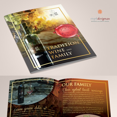Modern Flyer for winery Family Business