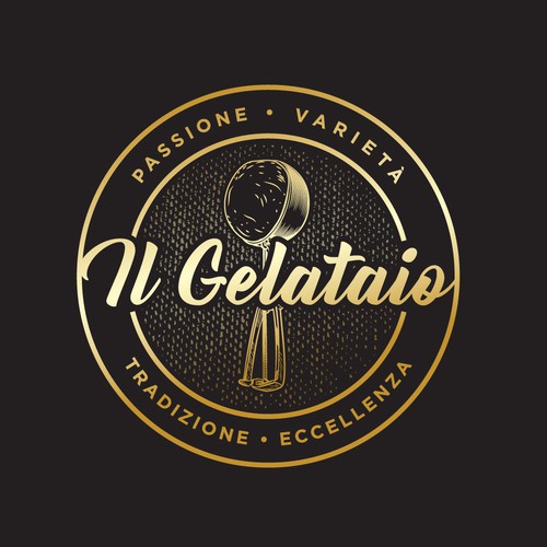 Identity concept for Italian gelato