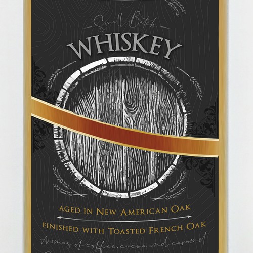 Whiskey Bottle Label