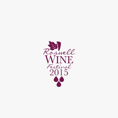 Logo for Roswell Wine Festival.