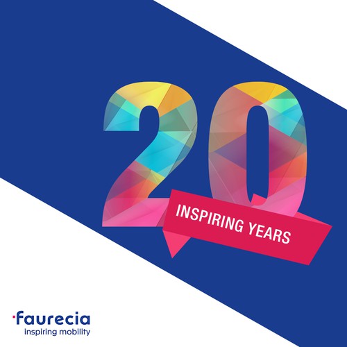 Faurecia 20th anniversary logo