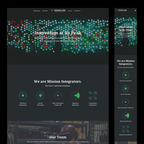 Ridgelineintl Landing Page Concept