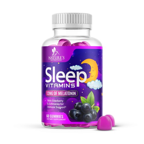 Tasty Sleep Vitamin Gummies Design Needed for Nature's Nutrition