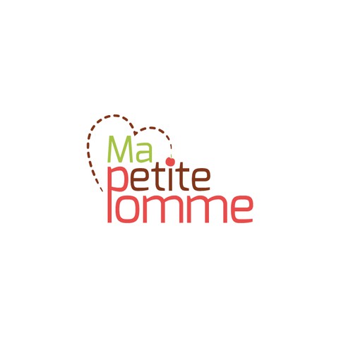 Un logo pour "Ma petite pomme" ! Un site marchand de produits respecteux pour bébé, enfants...