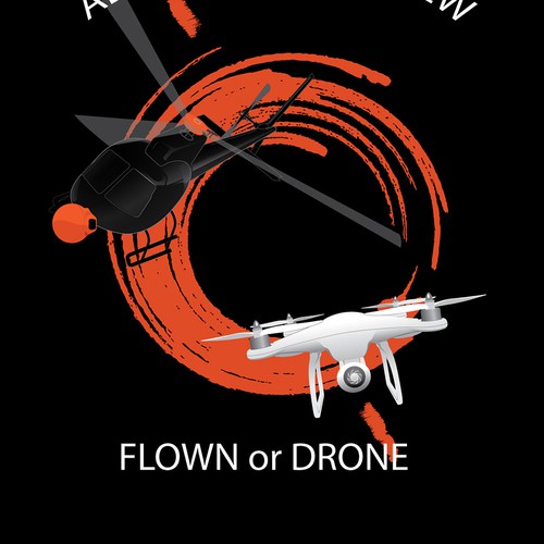 Create a graphic for leading drone and helicopter aerial cinematography company.