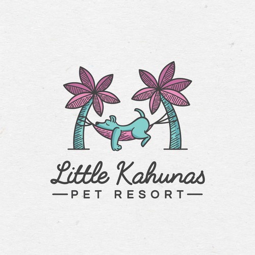 Illustrative logo for pet resort