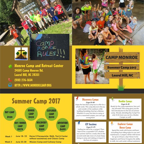 Brochure for a Summer Camp
