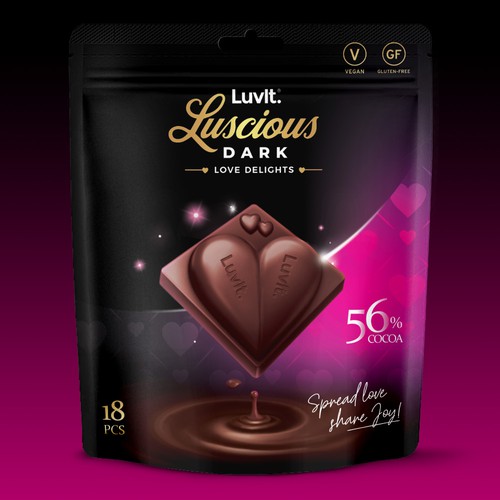 Luvit Luscious Dark Chocolate Love Delights
