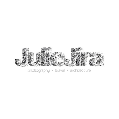 Create an intertwining abstract logo for a photographer/traveler/architect