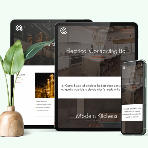 Electrician and Building Contractor Website
