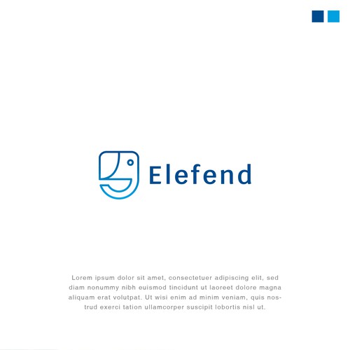 Logo design for Elefend