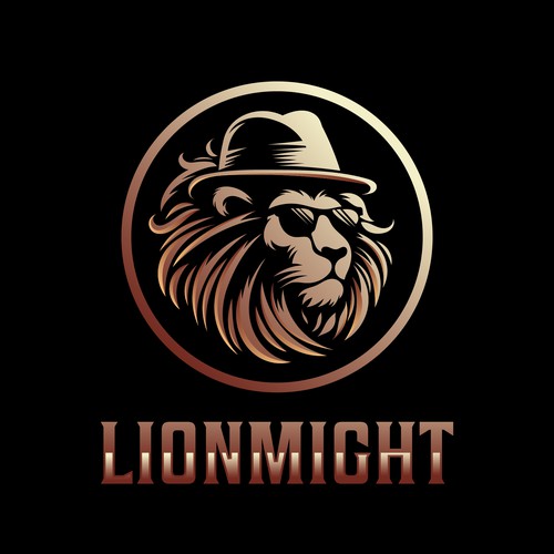 Lion-inspired logo for heavy metal violinist named "Lionmight"