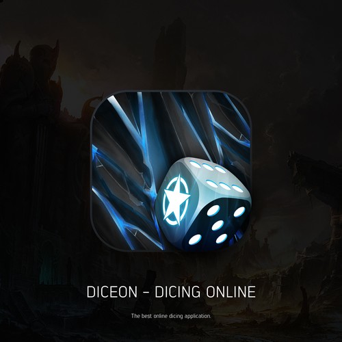 Diceon iOS App Icon (Dicing Online)