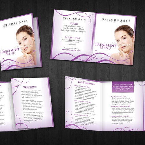 In Need of an Elegant Skin Care Menu
