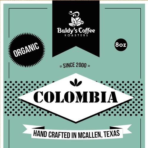 Label for a coffee