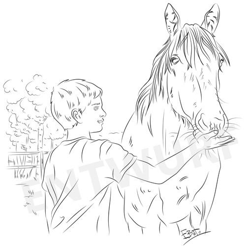 Boy with horse