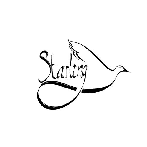 Online Retail Fashion Logo design for Starling Third Edition