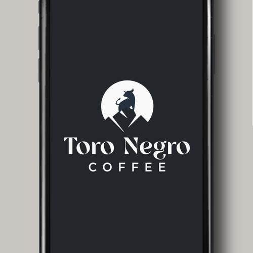 Minimalist logo for a coffee brand