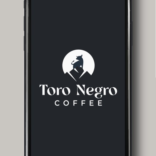 Minimalist logo for a coffee brand