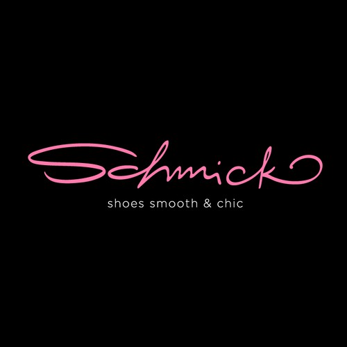 Custom lettering for Schmick shoe brand