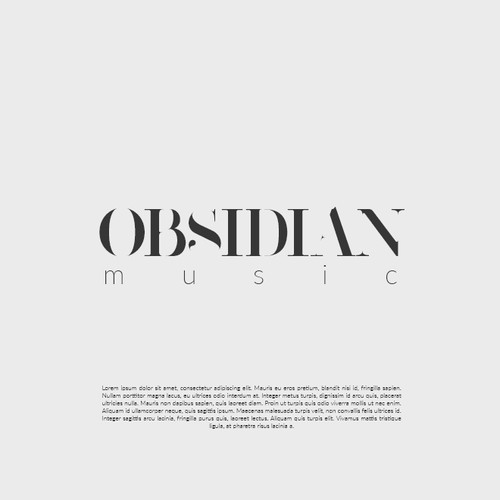 Logo for Obsidian music label 