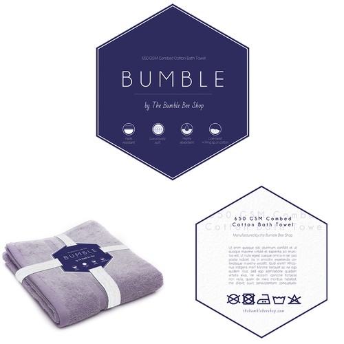 Packaging for a luxe towel