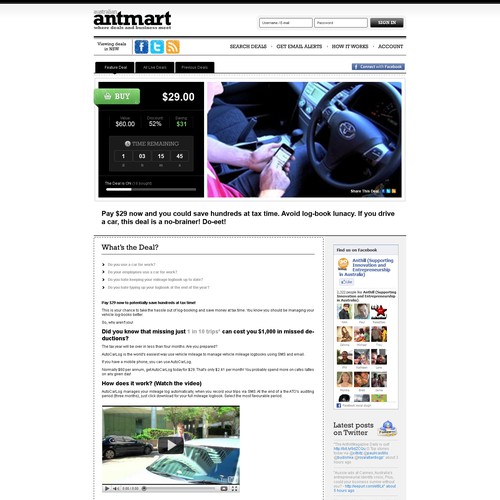 Create the next website design for AntMart