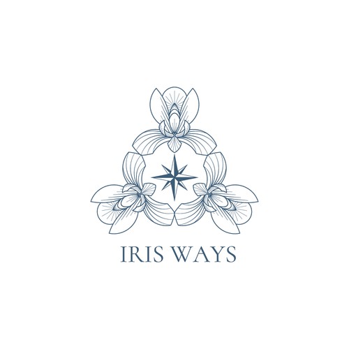 iris flower logo