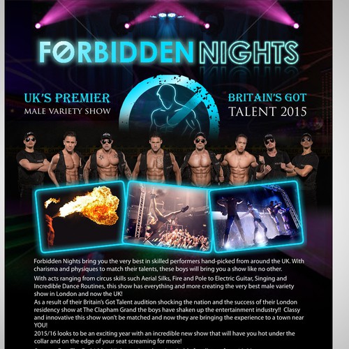 Flyer for Forbidden Nights