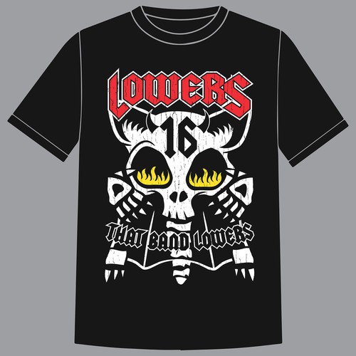 T-Shirt concept for Band "Lowers"