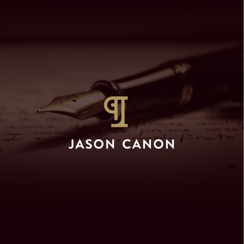 Clever monogram for writer and editor.