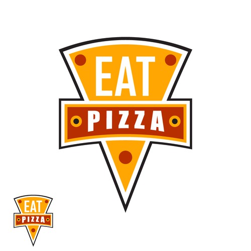Eat Pizza Logo