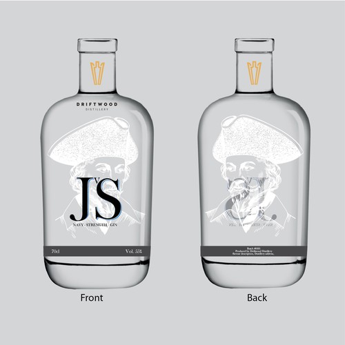 Gin Bottle Label