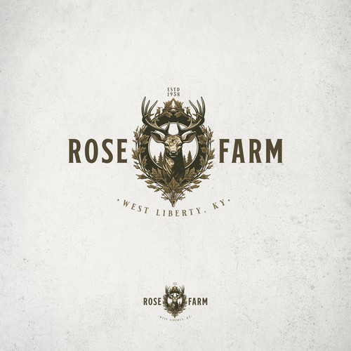 An illustrative, farm/nature logo AVAILABLE for SALE